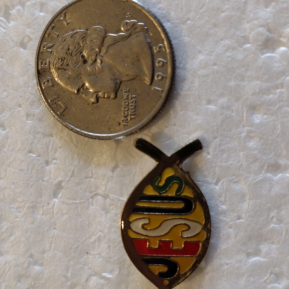 Multi Color Jesus Pin